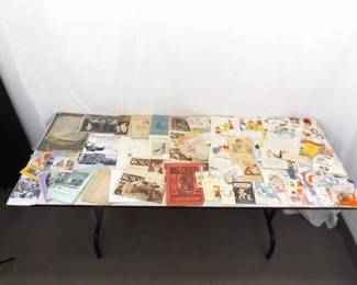 Large Lot of Vintage 1940's and 1950's Ephemera, Cards, etc.
