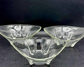 (3) MCM Glass Bowls
