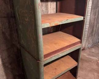(2) Heavy Duty Metal Stacked Shelving
