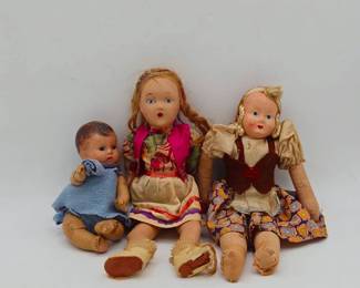 (3) Vintage Dolls
