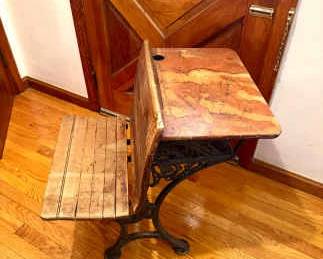 Antique School Desk
