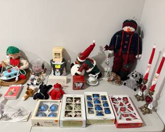 Entire room of Christmas decorations! Most all vintage.