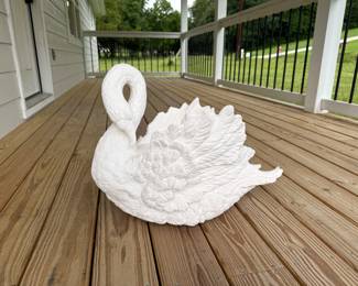 Large ceramic Swan Planter.