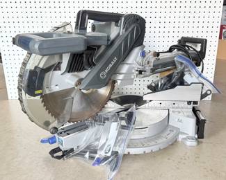 Kobalt 12-inch dual bevel sliding compound miter saw.