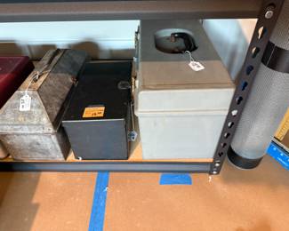 Various tool boxes.