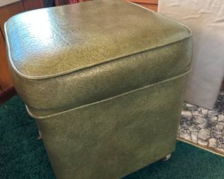 Vintage storage ottoman....