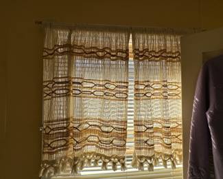 Vintage curtain panels