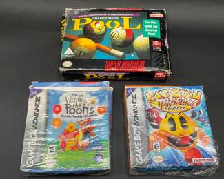 3 Video Games (SNES & Gameboy Advance)