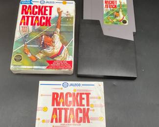 Racket Attack NES Video Game In Box