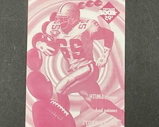 Rare Emmitt Smith 1995 Card Print Plate