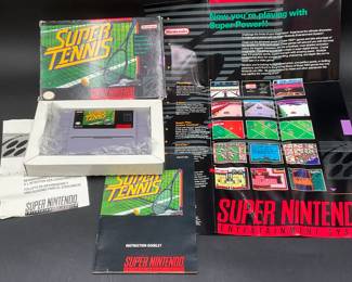 Super Tennis SNES Video Game In Box