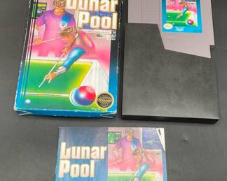 Lunar Pool NES Video Game In Box