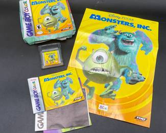 Monsters Inc Gameboy Color Video Game In Box