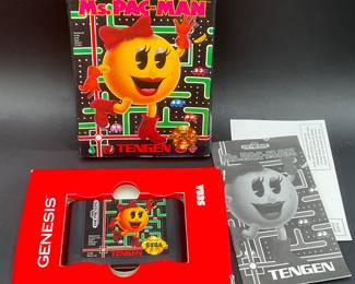 Ms. Pac-Man Sega Genesis Video Game In Box