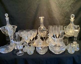 Assorted Cuts of Glass Crystal