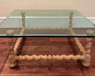 Wood And Glass Coffee Table