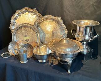 Silver Plate Serving