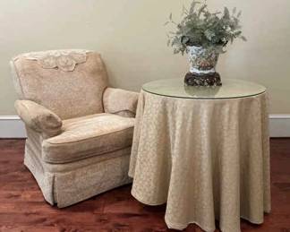 Wesley Hall Sofa Chair Table Vase