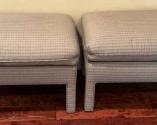 Patterned Ottomans