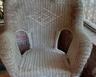 Wicker rocker