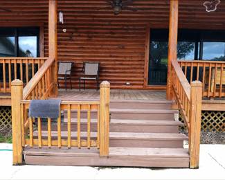 There are lots or rails, banisters and outdoor stairways. There are four exterior staircases.