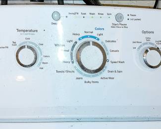 Washer controls