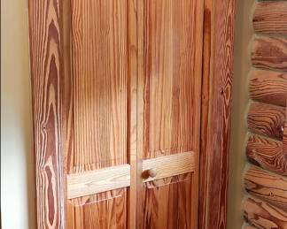 Heart Pine BiFold Closet Doors.