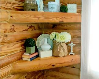 Built-in Corner Shelves