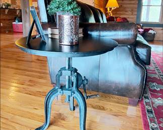 Adjustable Height Side Table
