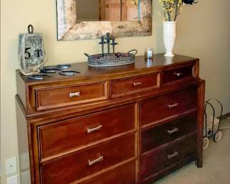 Double Dresser, Decorative Items, Birchbark Mirror