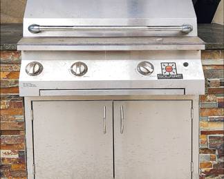 One of two Infared Grills with Storage beneath.