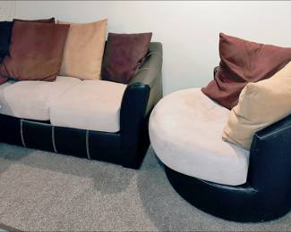 Here is the barrel chair.