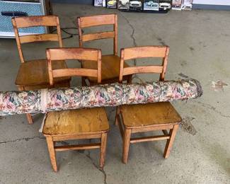 School Chairs From Morris Brown College And Uphlostery Roll