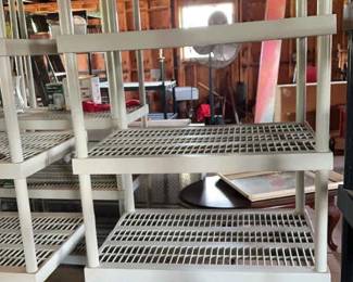 11 White Heavy Duty Storage Shelves
