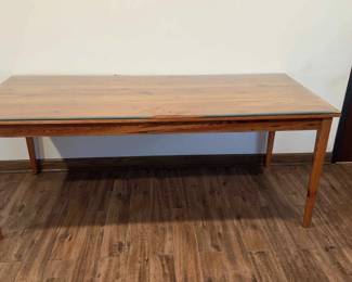 Handmade Pine Table With Glass