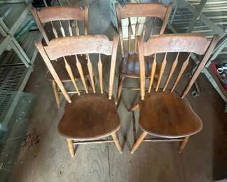 Four Ethan Allen Windsor Chairs