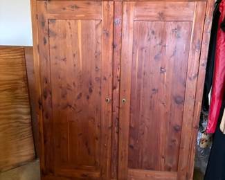 Vintage J.W. Moore Morco Cedar Robe. Dimensions: 4'x5.5'x23.5"