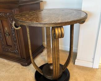 Beautiful marble top side table. excellent condition!