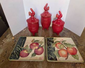 Fruit Fowl Ceramic Decor