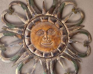 Metal Sun Wall Hanging