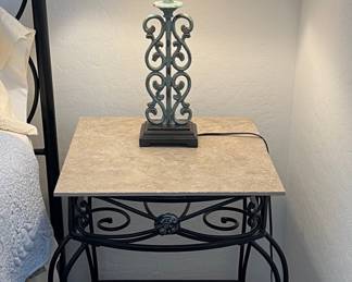 Metal Side Table Lamp