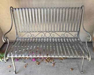Beautiful Metal Bench