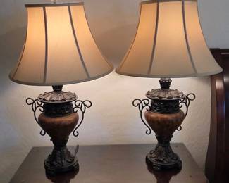 2 Tuscan Style Lamps