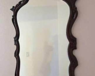 Ornate Carved Beveled Mirror
