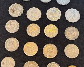 Hong Kong, South Korean, Thailand Coins