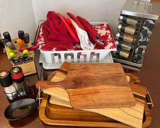 Spice Rack, Cutting Boards More