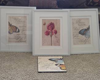 Butterfly Flower Prints