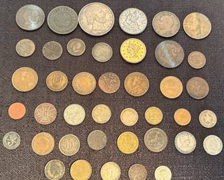 1800Early 1900 Unique Coins  Tokens  1916 Kopek World War I, 1700s East Indies, 1869 Guilders