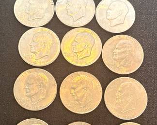 14 Eisenhower Dollars 3Type 2  11 D Mint
