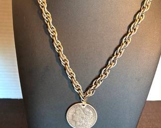 Morgan Silver Dollar S Mint  Bicentennial CoinsNecklace